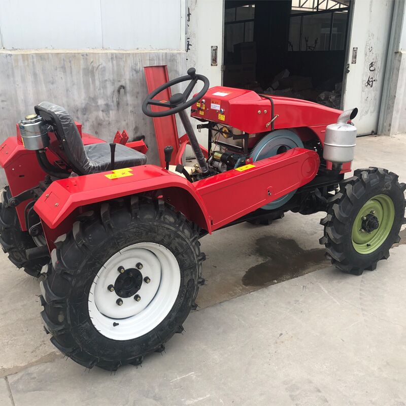 单缸四轮旋耕机 大棚用小四轮旋耕犁地机 35马力四驱拖拉机厂家