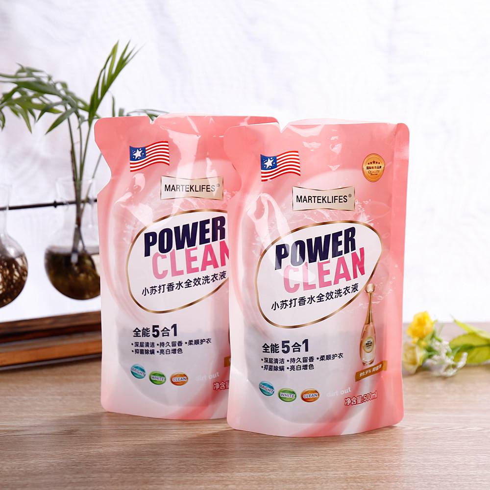 液体洗衣液乳白包装袋 立体尼龙塑料袋 复合袋厂家定制印logo