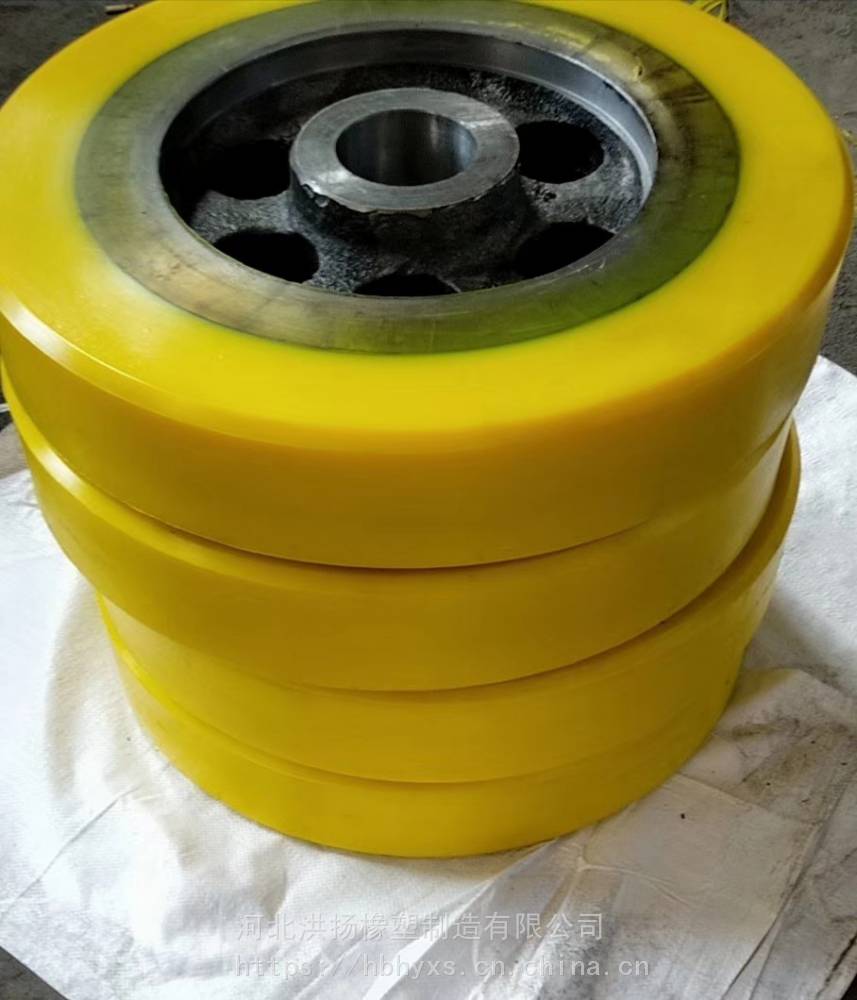 聚氨酯包胶轮子聚氨酯承重包胶轮浇注型聚氨酯包胶轮可定制