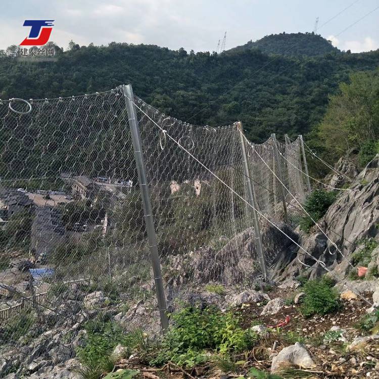 建泰 PPS型环形拦石被动网 围栏式环山防护网 可定制