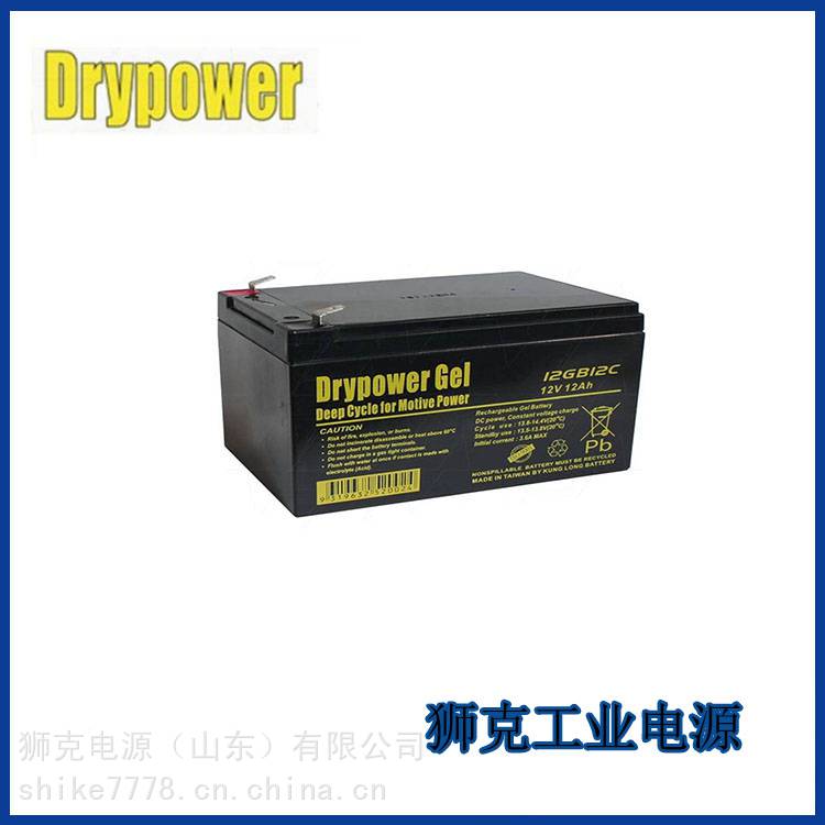 美国DTYPOWER蓄电池12GB50C12V50AH太阳能光伏发电系统