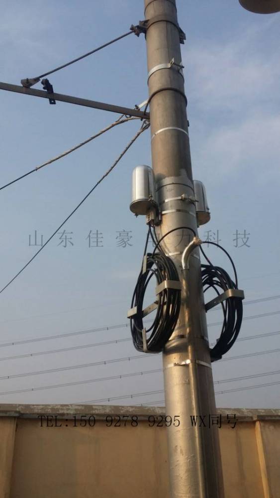 杆用光缆接头盒 金属型光缆接头盒 一进一出24芯接续盒