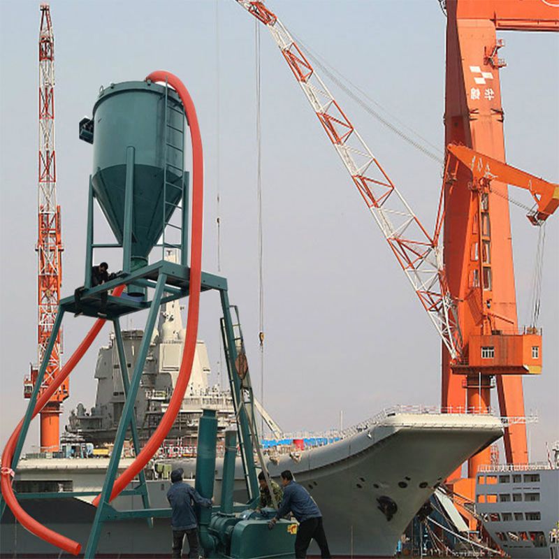 建材水泥粉裝車氣力輸送機碼頭港口口卸船吸灰機200型氣力吸料機建材