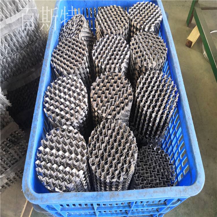 各种直径金属板波纹填料SM350百斯特分离填料