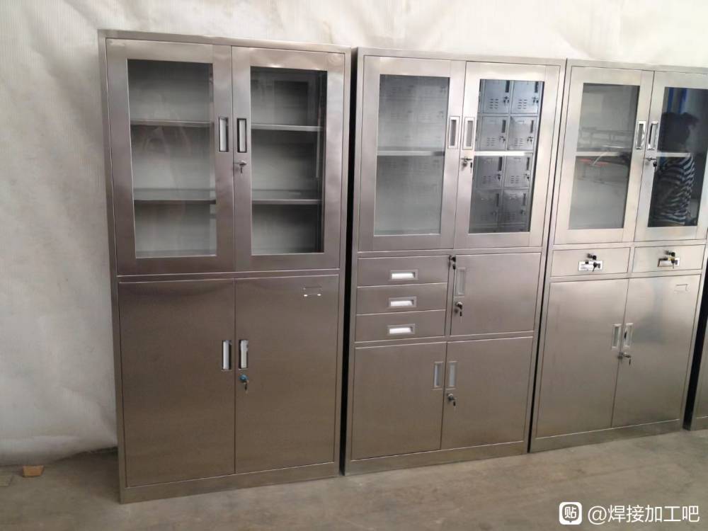 北京承接批量定做不锈钢柜子/更衣柜 焊接加工展示柜