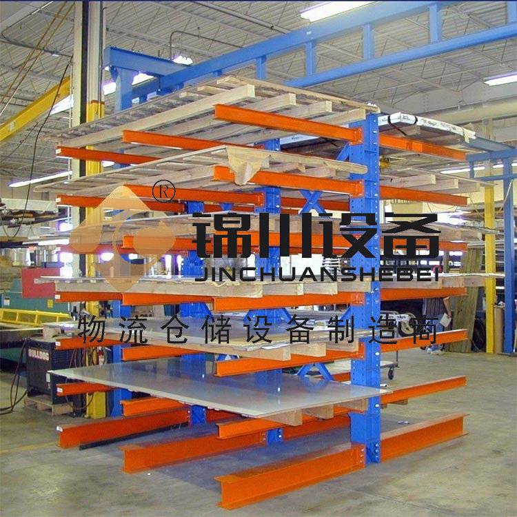 锦川非标钢制管材单双面悬臂货架多层可拆装长条存储架定制厂商