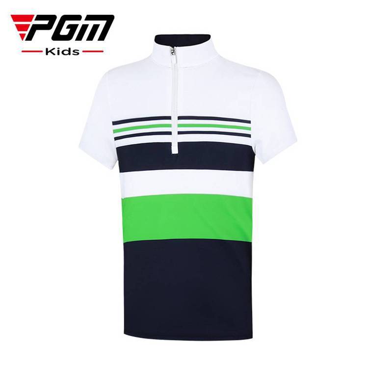 PGM高尔夫服装男童短袖T恤夏季衣服透气速干上衣运动短袖厂家