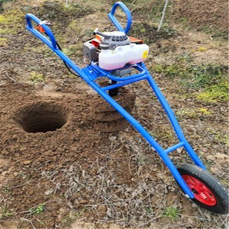 便携式汽油挖洞机 单人操作植树打孔机 山地硬土地挖坑机
