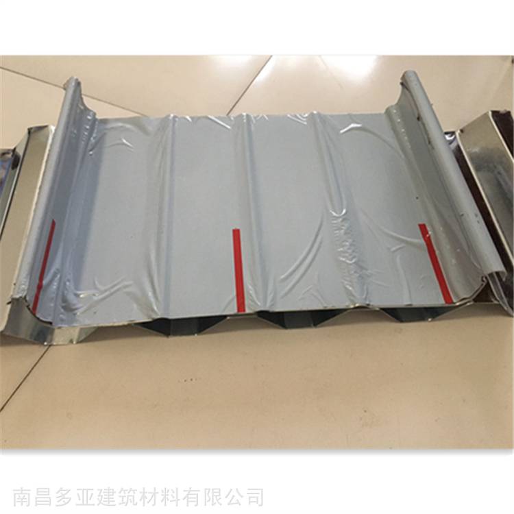 福建漳州屋面板厂家09mm铝镁锰板65/400直立锁边金属板多亚供应