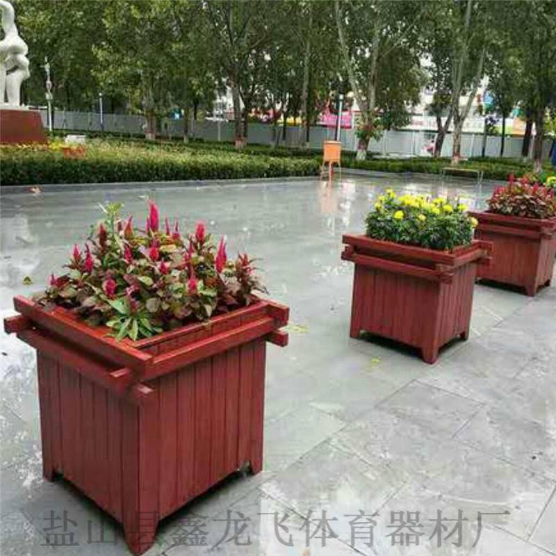宁波市政种植花箱 木质花箱可定制