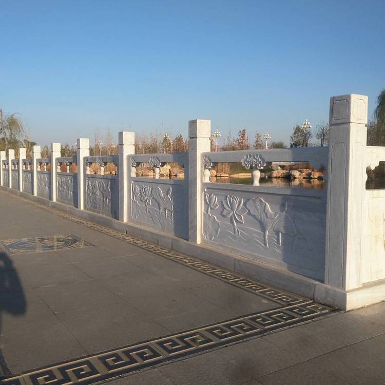 河边石栏杆批量定制-河边石材护栏加工厂家-曲阳县石隆石雕工艺厂