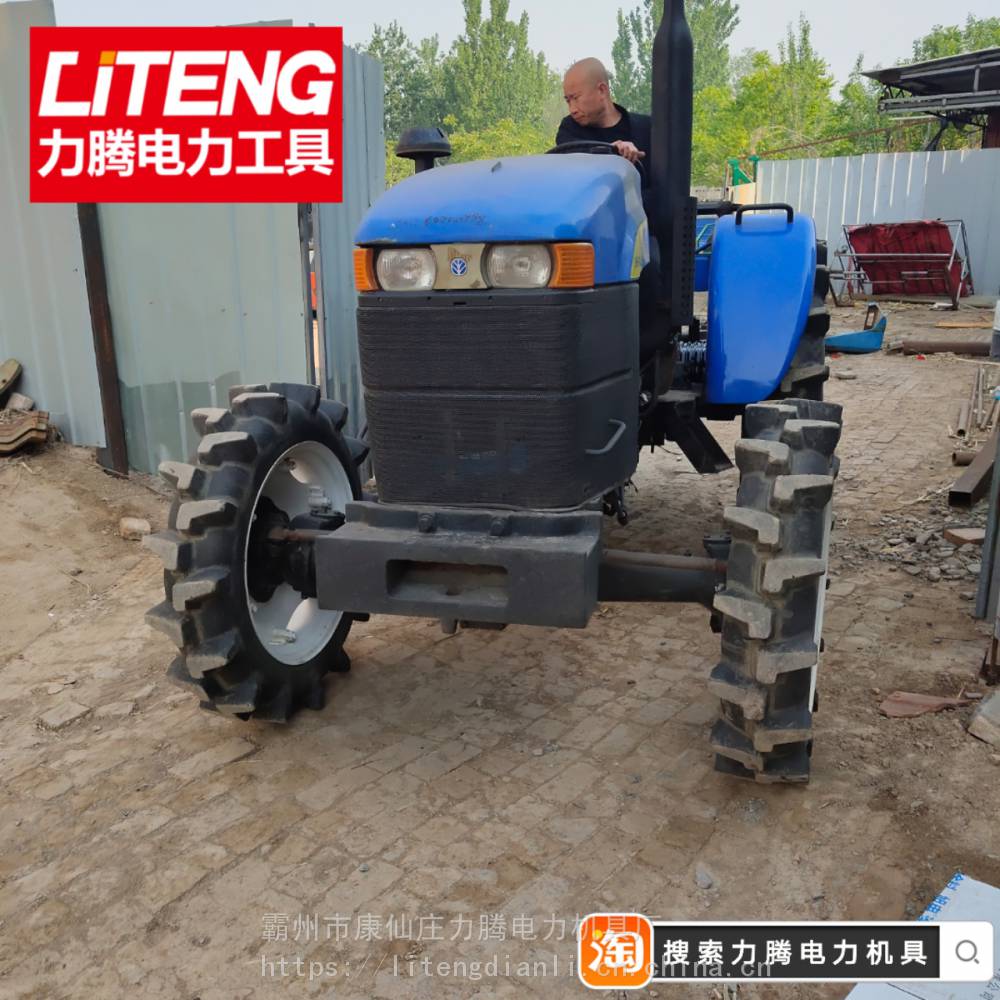 904拖拉机带牵引机价格二手704四轮改装绞磨机厂家霸州销售拖拉机绞磨力腾电力