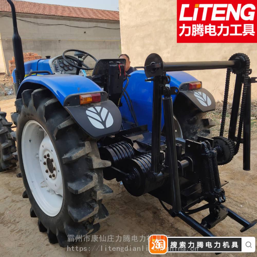 如何改装四轮机动绞磨/四轮拖拉机收线盘力腾电力