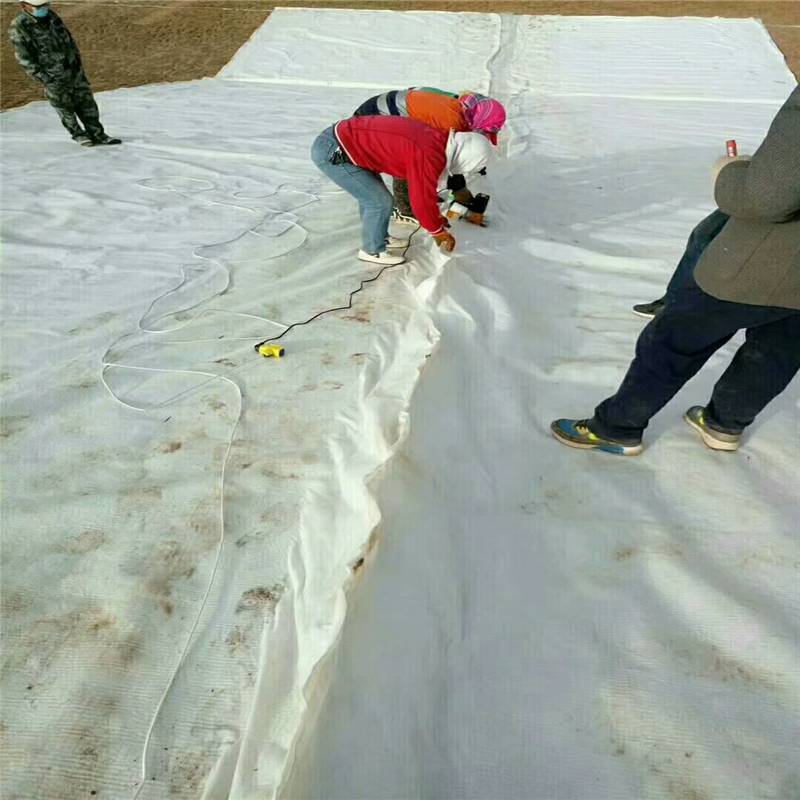 广西700g非织造复合土工膜 水渠铺设防漏 润业土工