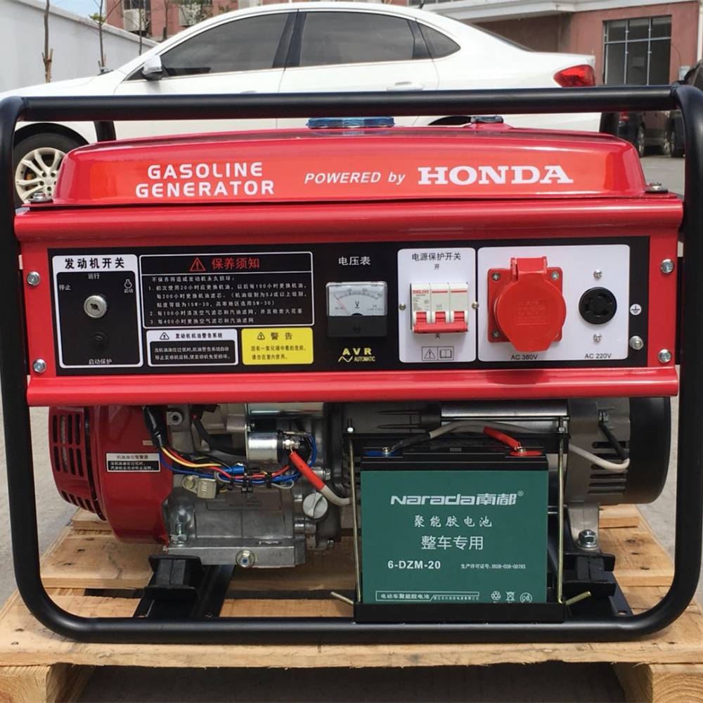 HONDA本田动力5KW三相380V电瓶启动EC6500E-3汽油发电机组