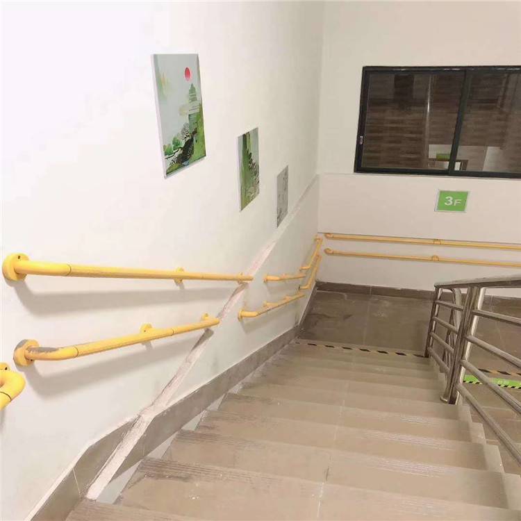 老年公寓无障碍扶通道扶手走廊两侧塑料扶手哪里有楼梯靠墙扶手