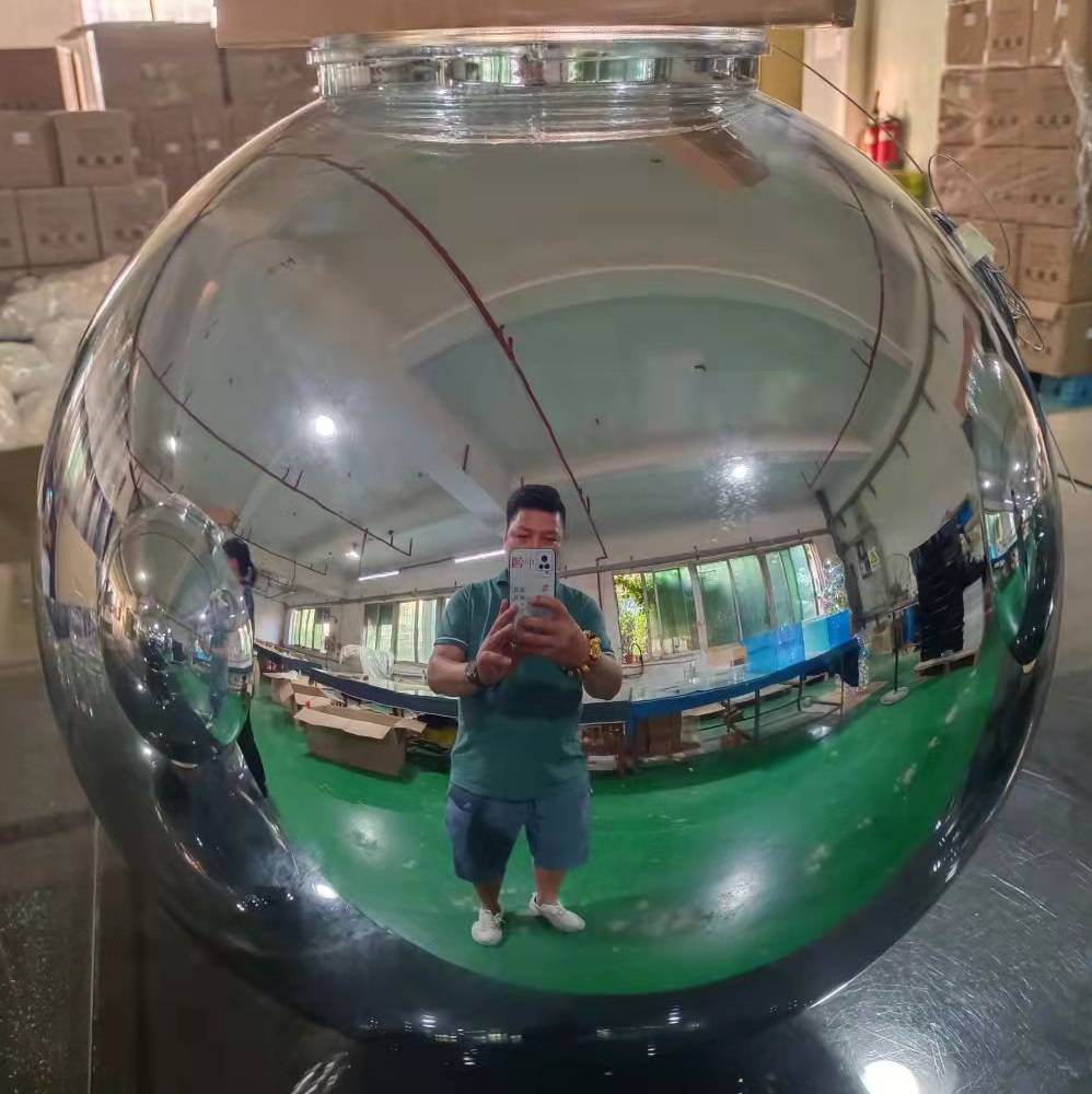 工厂定制各式各样亚克力炫彩球镜面有机玻璃球亚克力磨砂球带画面有机玻璃星球