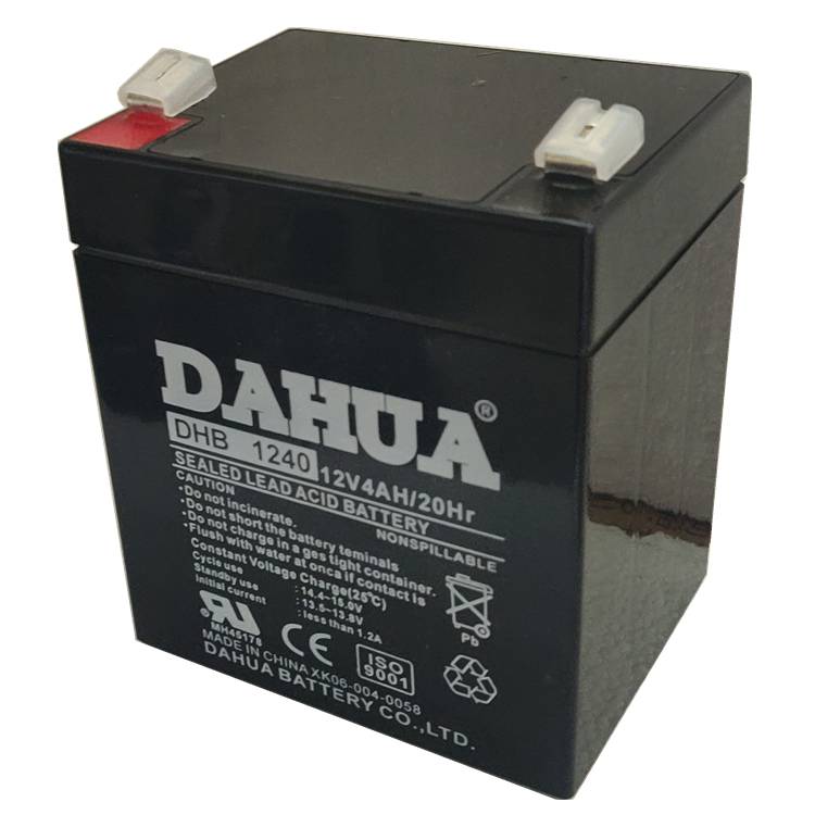 DAHUA蓄电池DHB1240大华铅酸蓄电池12V4AH/20HR通讯设备电动童车