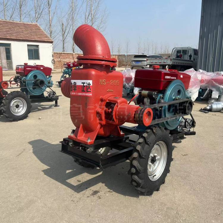 卧式四轮柴油机水泵500m³/h大流量排水泵消防25寸高压泵