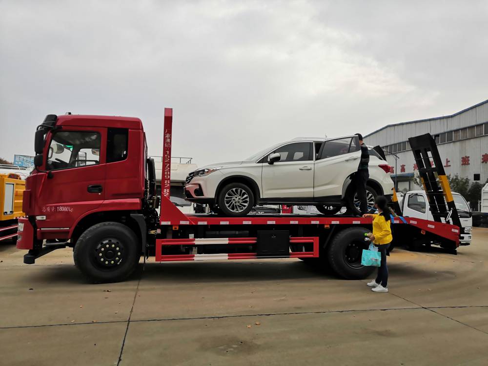 江蘇 福田歐曼 平板拖機 四橋挖機拖車 恆龍專用車