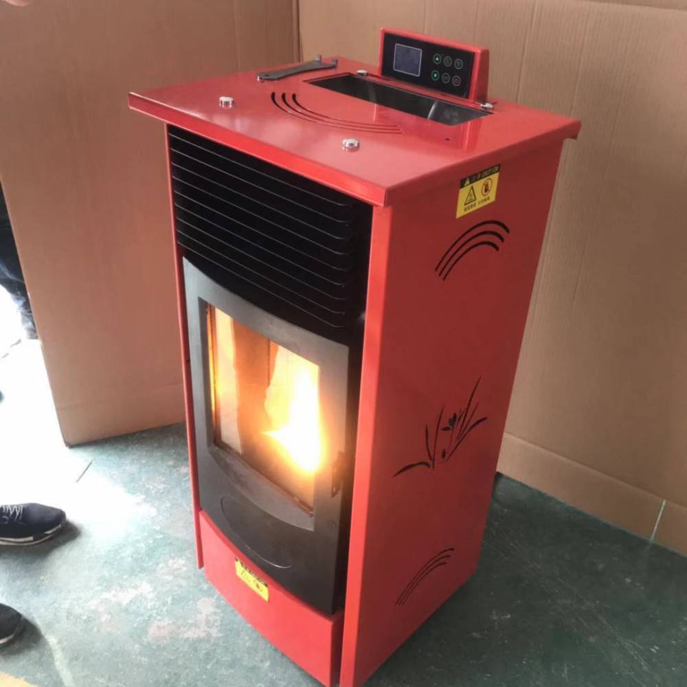 最新供应 工厂供应燃烧颗粒取暖炉 恒温操作智能壁炉采暖炉型号 图片