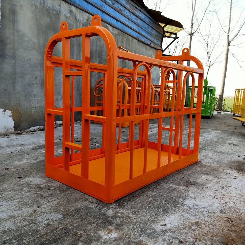 5米旋转外墙吊篮 塔吊作业吊笼