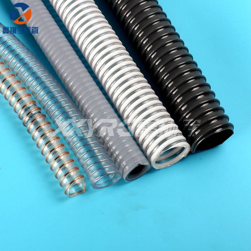 加厚耐压耐磨电线保护PVC塑筋增强软管内壁光滑