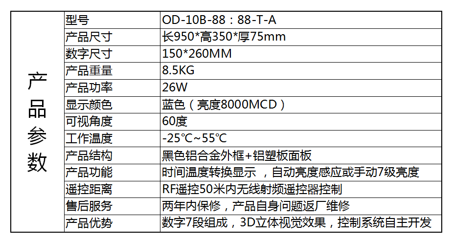 熱銷led時鐘顯示屏|led時間計時屏| led時間溫度顯示屏戶外