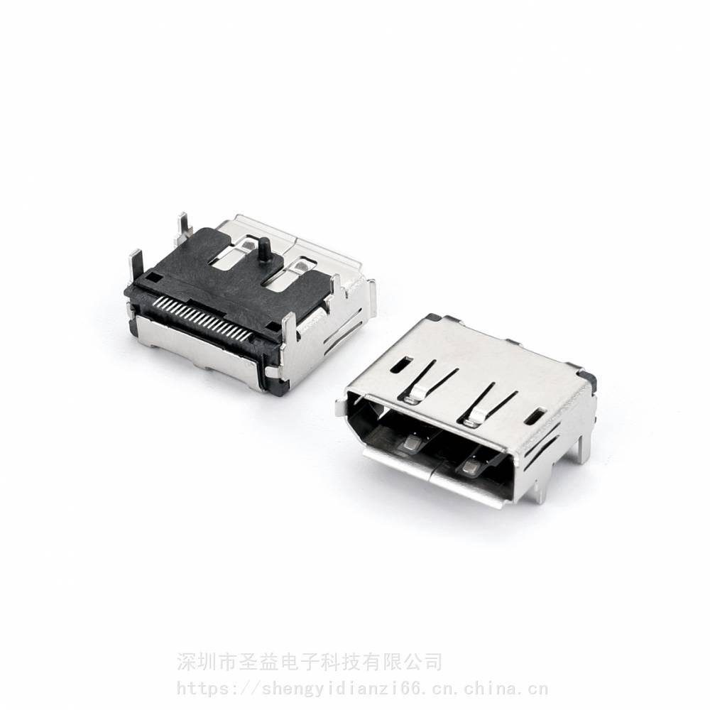 大DP母座DisplayPort20Pin母座板上型贴