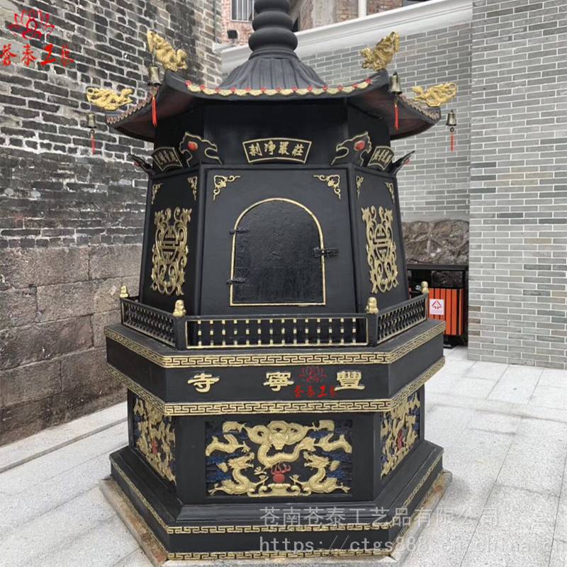 六角焚经炉烧纸炉,大型香炉厂家直销