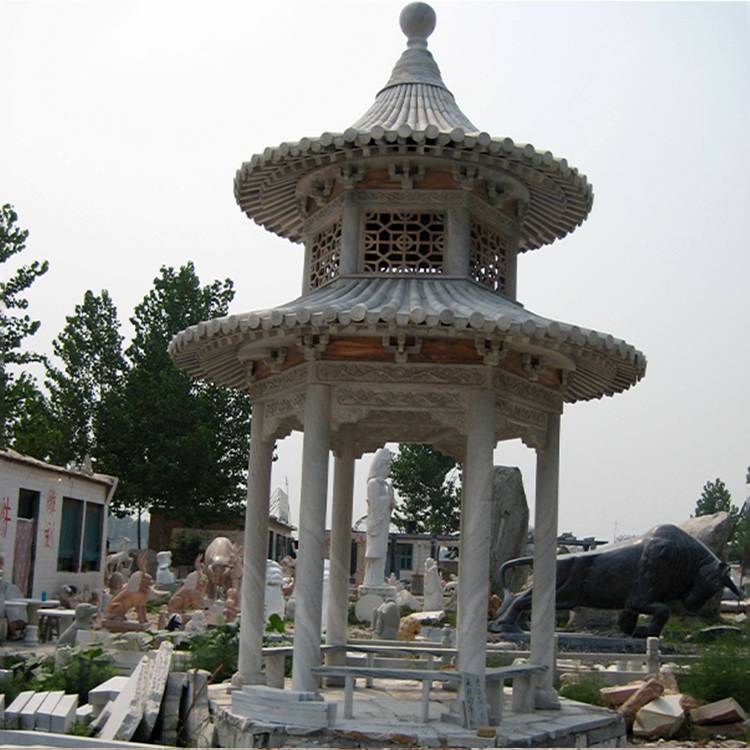 厂家直供石雕凉亭公园景观石凉亭