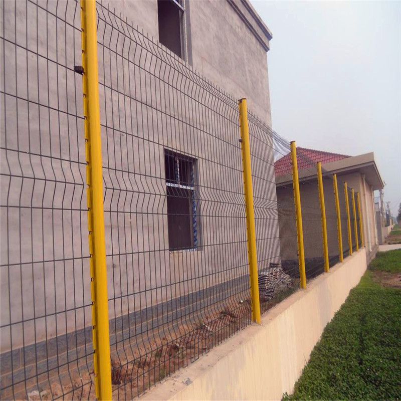桃型柱防护护栏园林别墅桃型柱护栏网绿色折弯护栏网