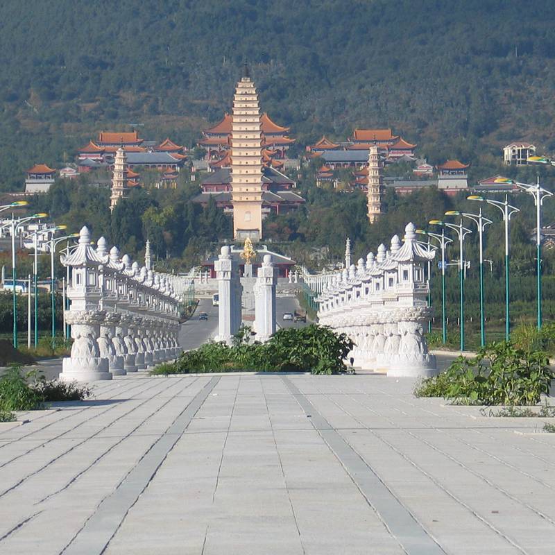 和之圆形大理石灯本地石头寺庙灯笼定做来电咨询