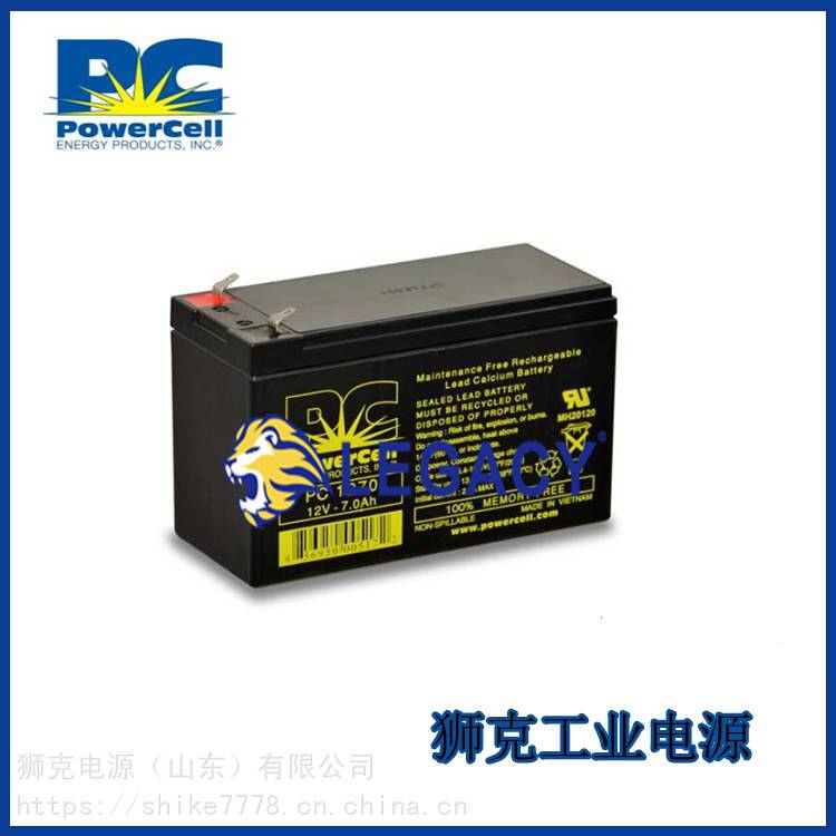 英国powercell蓄电池PC12360免维护12V36AH仪器仪表设备