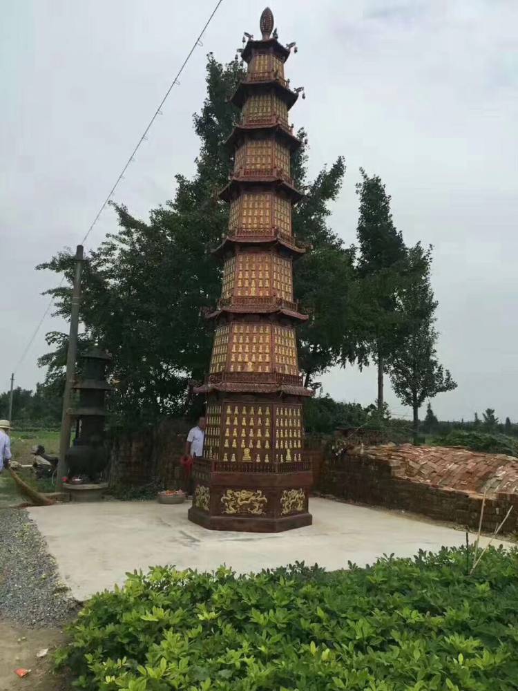 大型寺廟千佛塔廠家 鑄鐵七層九層千佛塔鑄造生產廠家