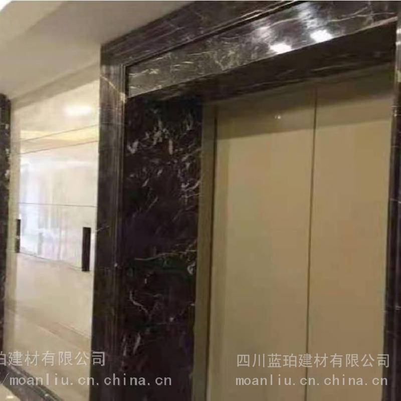 商场用石塑电梯门套仿大理石高分子材料门套可定制