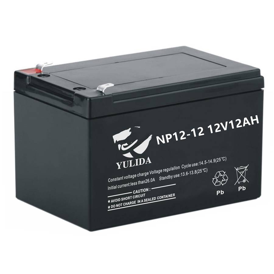 YULIDA蓄电池NP12-12宇力达铅酸电池12V12AH电梯设备电动喷雾器用