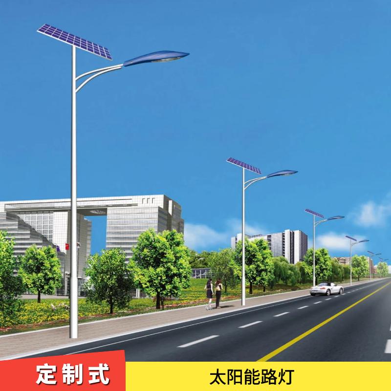 惠州市太阳能路灯厂 5米6米小型防水LED灯 可印刷文字风格定制