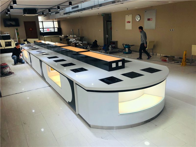 酒店布菲台定制 酒店自助餐台设计制作移动酒店不锈钢布菲台