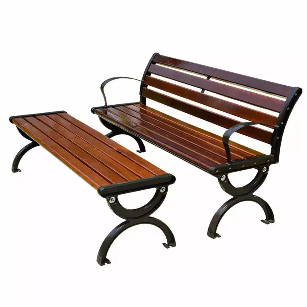 户外公共休闲椅 塑木休闲椅批发 公园休闲长凳价格