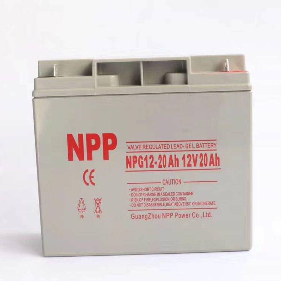 NPP蓄电池NPG12-20Ah耐普胶体太阳能12V20AH医疗设备电动卷帘门