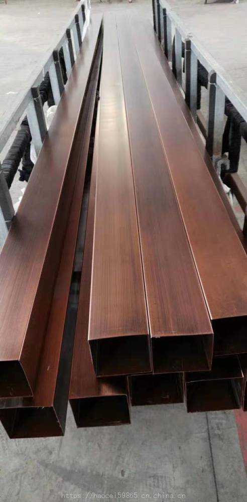 批发零售不锈钢304木纹转印不锈钢扶手立柱