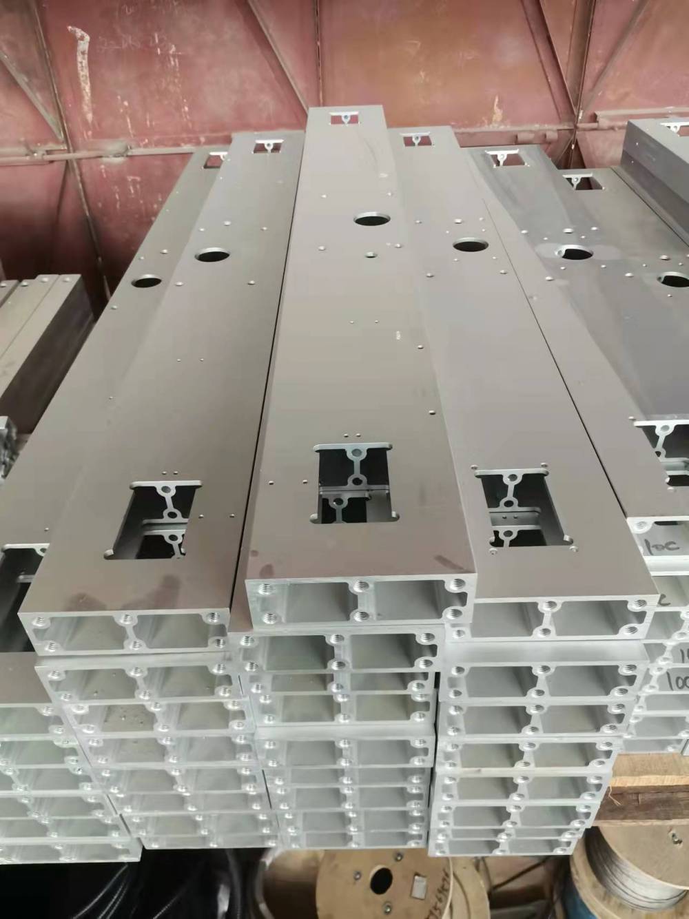 工业铝型材深加工6米型材长料短料CNC加工石家庄