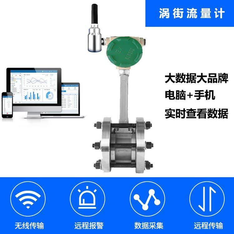 宏仪HY-LUGB无线远传GPRS涡街流量计4G手机电脑查看