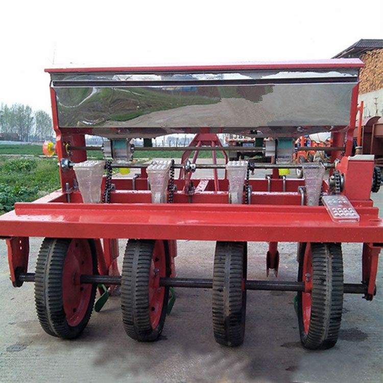 启硕蔬菜精播机 大棚芹菜播种机 四轮车带谷子精播机
