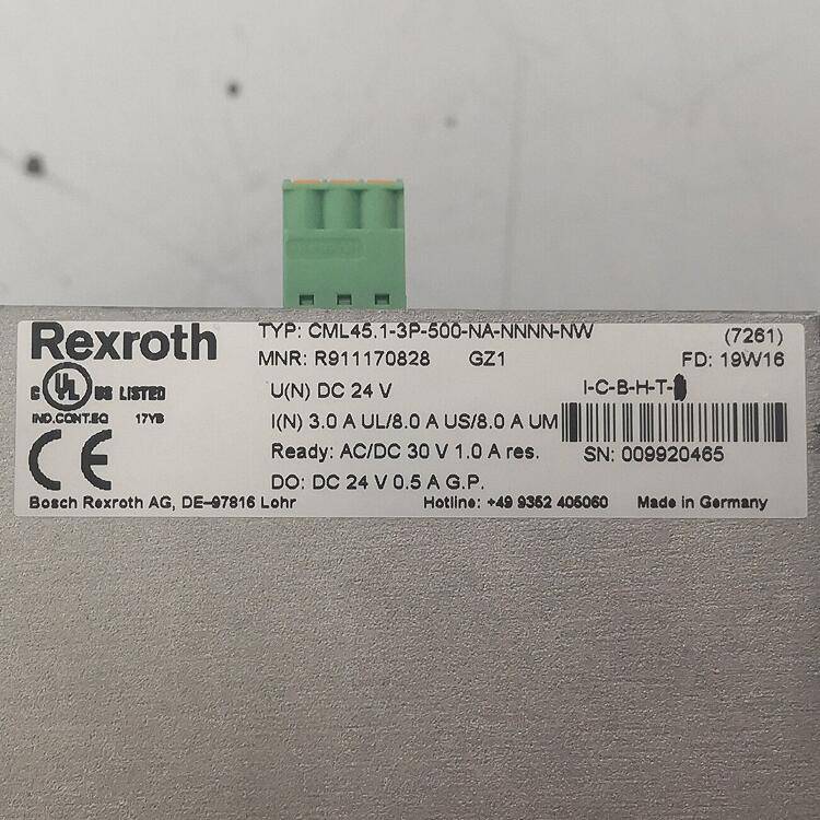 Rexrpth//控制元件//R911170828CML40CML451-3P-500-N