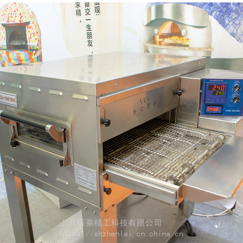 H2024履带式电烤箱比萨大师QIANGAN链条炉商用履带式热风汉堡烤箱PIZZA