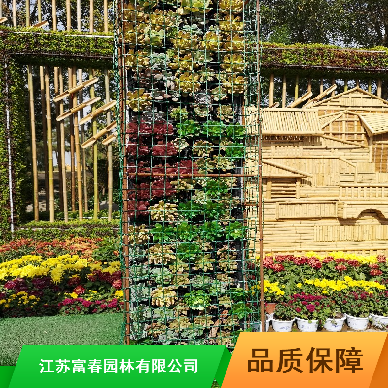 五色草立体绿化造型设计施工城市立体花坛蘑菇高档景观立体花坛造型