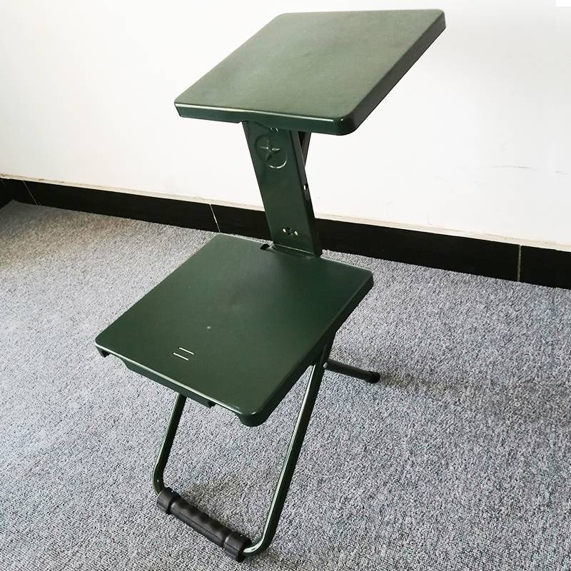 军绿色写字椅多功能折叠椅户外钓鱼凳单人学习椅