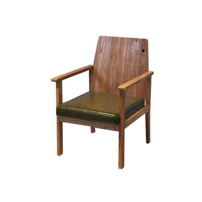 榆木餐椅古典榆木扶手咖啡馆椅子